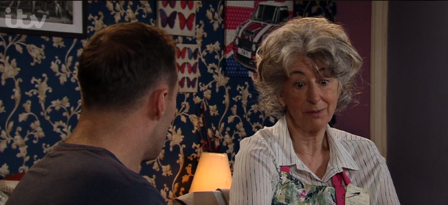 Tyrone devastated by Evelyn's confession Corrie Credit: ITV