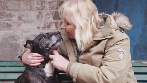 Sue Cleaver and pet dog