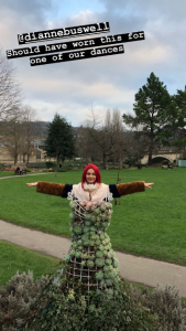 Dianne Buswell on Joe Sugg's Insta