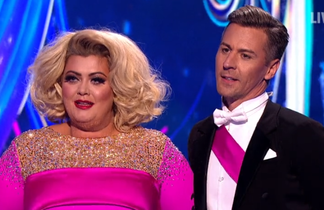 Gemma collins and Matt Evers on Dancing On Ice