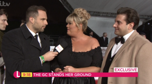 Gemma Collins and boyfriend James Argent on Lorraine
