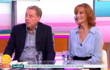 Harry Redknapp and wife Sandra on GMB