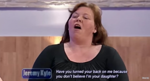 Julie King on Jeremy Kyle a year ago