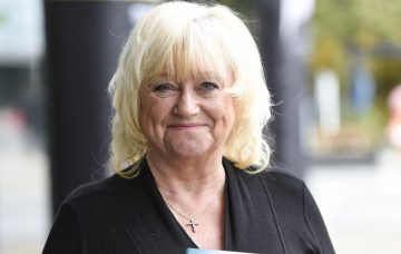 Judy Finnigan at BBC Breakfast in Manchester, England