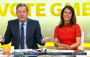 Piers Morgan and Susanna Reid on GMB