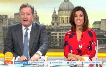 Piers Morgan and Susanna Reid on GMB