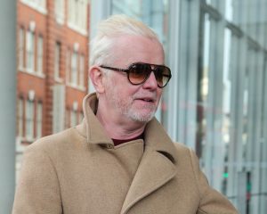 Chris on his way to his radio show