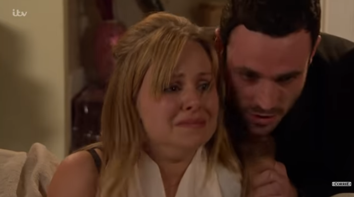 Corrie Sarah and Callum Credit: ITV/YouTube