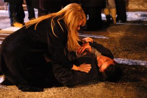 Sharon over dead Dennis