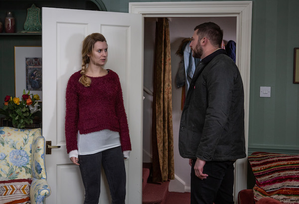 Dawn and Leon in Emmerdale 