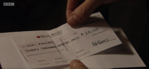 Lofty Holloway cheque EastEnders 