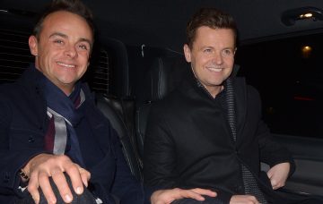 Britain's Got Talent judges leaves the Palladium following the show first day of London auditions. Pictured: Anthony McPartlin and Declan Donnelly Ref: SPL5056366 190119 NON-EXCLUSIVE Picture by: Hewitt / SplashNews.com