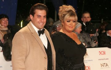 Gemma Collins and Arg at The National Television Awards 2019