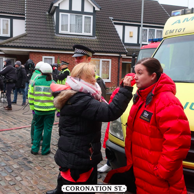 Coronation Street reveals first look at factory collapse