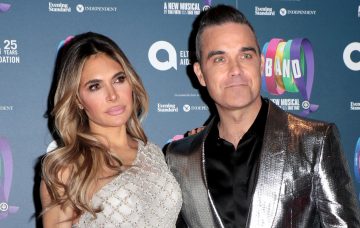 Ayda Field and Robbie Williams at the Gala Night for Take That The Band musical