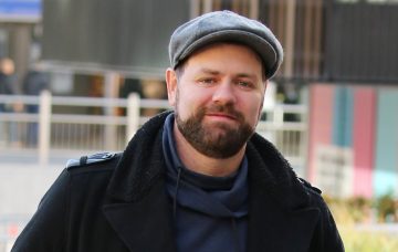 Brian McFadden outside ITV Studios