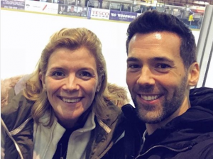 Jane and Sylvain on the ice