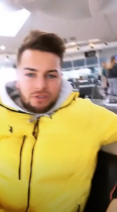 Jesy filmed Chris