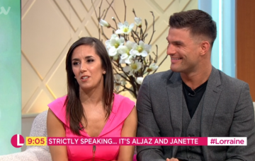 Janette Manrara and Aljaž Škorjanec on Lorraine