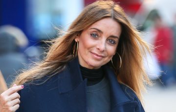 Louise Redknapp Leaving Heart Radio Studios After Appearing On The Show - London