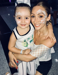 Lucy-Jo Hudson and daughter Sienna-Rae on Instagram