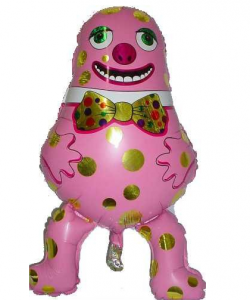 Mr Blobby balloon causing laughter because of 