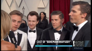 Ben Hardy on red carpet at Oscars