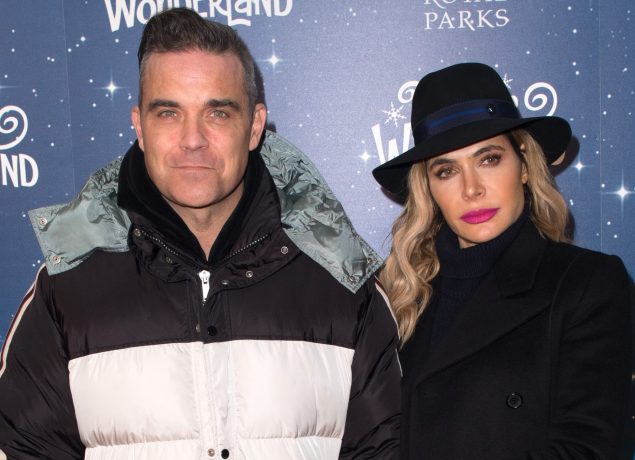 Robbie Williams and wife Ayda Field at the Hyde Park Winter Wonderland