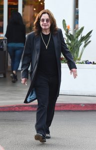 Ozzy Osbourne is Super Excited as He Leaves Bristol Farms Market in Beverly Hills