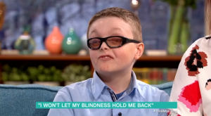 Declan Bitmead and his mum on This Morning