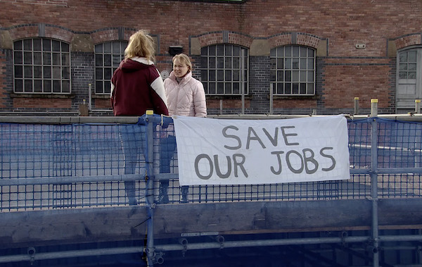 Corrie Gina and Sally on the roof