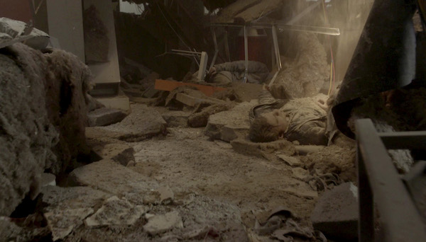 Factory roof collapse in Coronation Street 