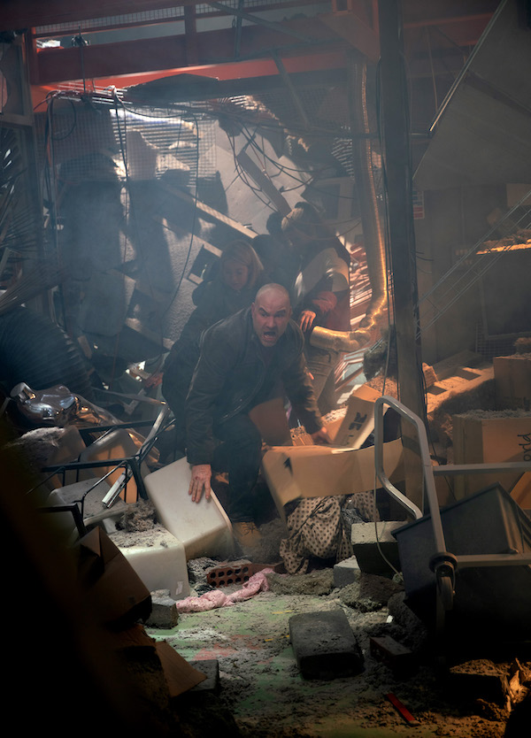 Factory roof collapse in Coronation Street 