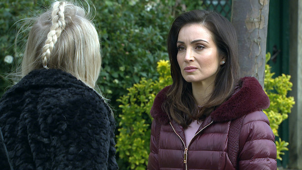 Tracy has a go at Leyla Emmerdale