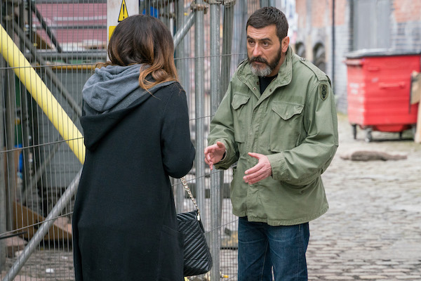 Carla Connor and Peter Barlow in Coronation Street 