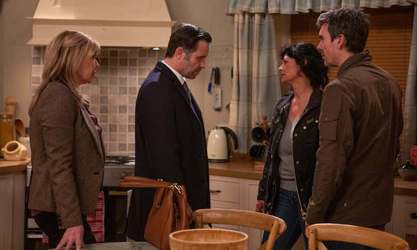 Kim and Cain at war in Emmerdale 