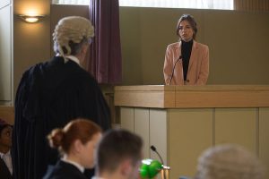 Ruby was forced to relive her ordeal in the witness stand (Credit: BBC)
