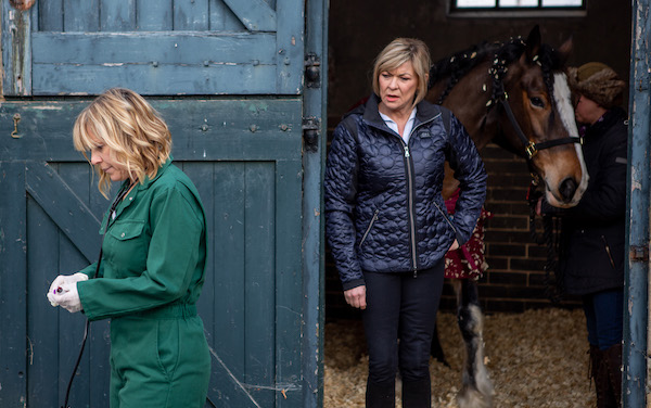 Rhona Goskirk and Kim Tate Emmerdale 