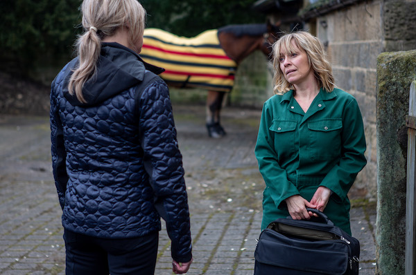 Kim Tate and Rhona Goskirk Emmerdale