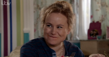 Corrie Gemma eating Credit: ITV