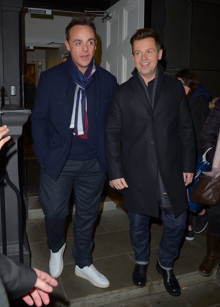 Ant and Dec leave the Palladium