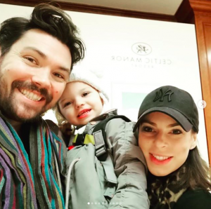 Sam Attwater with Vicky Ogden and daughter Rosie Instagram samattwater25