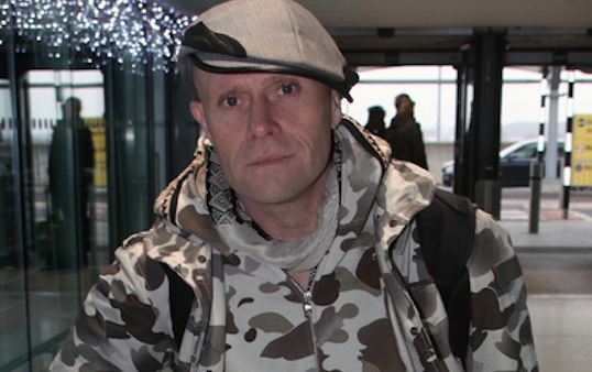 Keith Flint, singer from The Prodigy, wears all camo at Heathrow Airport in London, England on his way to Berlin. Pictured: Keith Flint Ref: SPL5044820 271118 NON-EXCLUSIVE Picture by: SplashNews.com Splash News and Pictures Los Angeles: 310-821-2666 New York: 212-619-2666 London: 0207 644 7656 Milan: 02 4399 8577 photodesk@splashnews.com World Rights