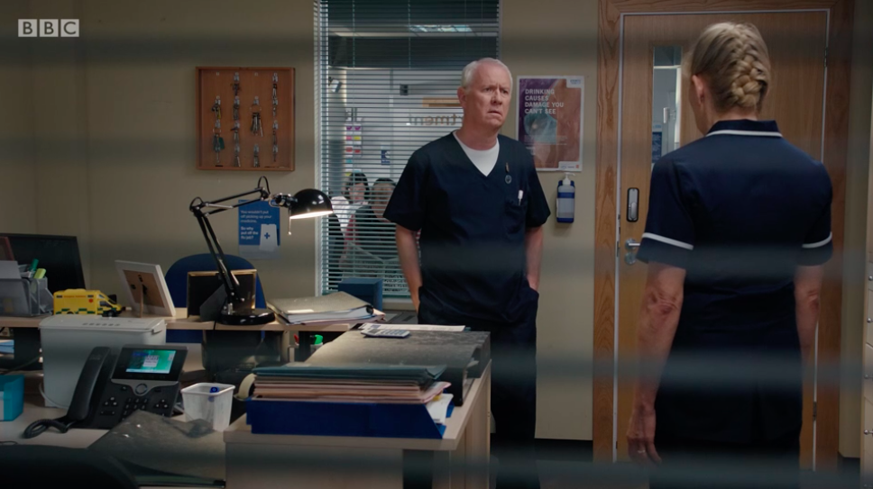 Casualty viewers in tears as Duffy delivers devastating news to Charlie