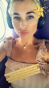 Billie on honeymoon