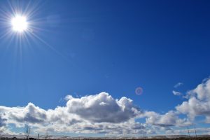 Blue skies