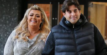 Gemma Collins and James Argent outside ITV Studios