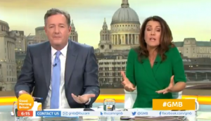 Piers Morgan and Susanna Reid on GMB