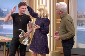 Holly Willoughby and Seb on This Morning