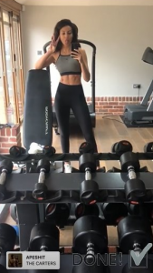 Michelle in her gym